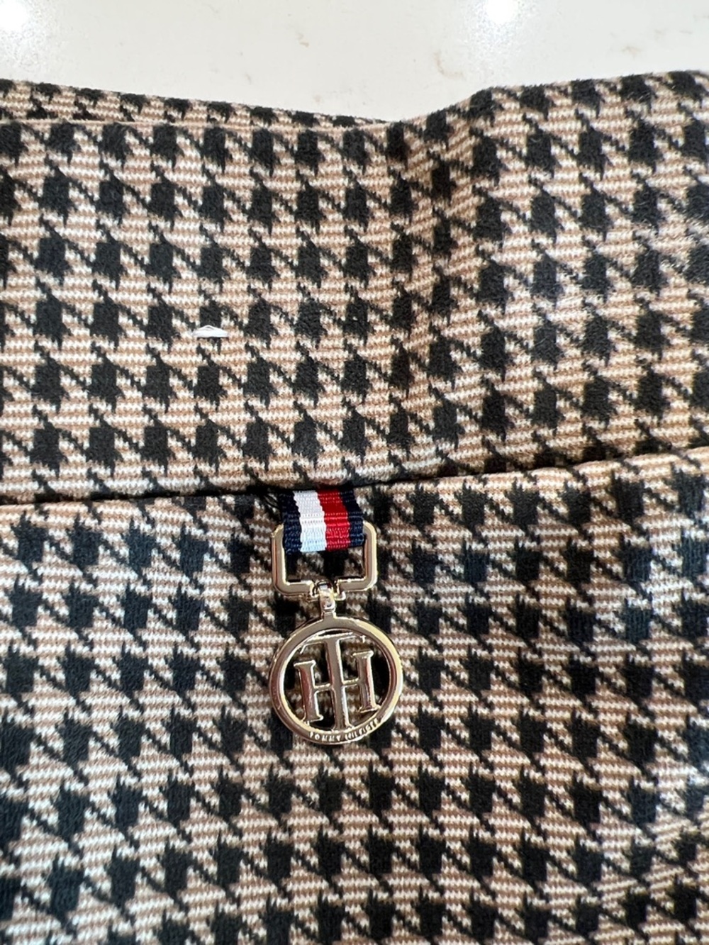 Tommy Hilfiger Houndstooth Straight Leg Ankle Pants 16 - Picture 5 of 10